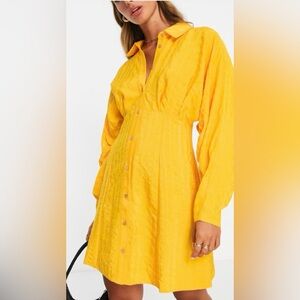 ASOS Yellow Shirt Dress